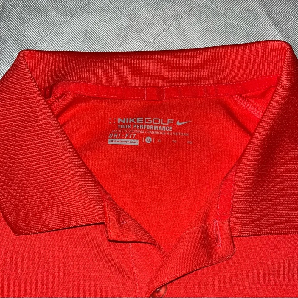 Nike‎ Golf Tour Performance Orange Short Sleeve Polo size XL